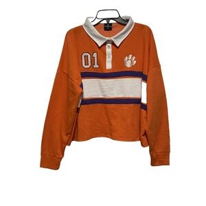 Colosseum Clemson Tigers Women's XL Orange Pullover NWT